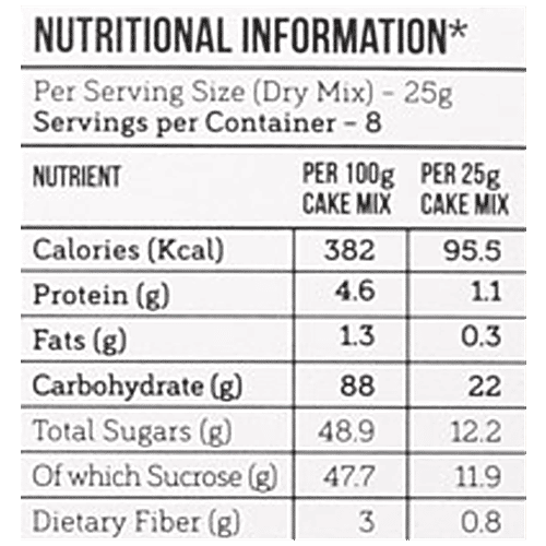 Serapheena Jowar & Sweet Potato Flour Cake Mix - Cocoa Heaven, Rich In Iron, Calcium, 200 g Carton Gluten Free, No Maida, Rich in Iron & Calcium