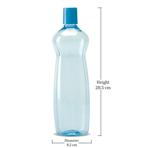 Milton Pacific PET Fridge Plastic Water Bottle - Blue, 1 L  