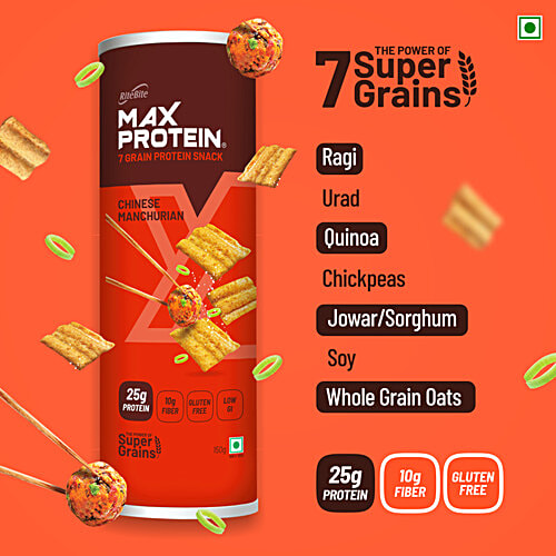 RiteBite Max Protein Chinese Manchurian 20g Protein Chips, 120 g
