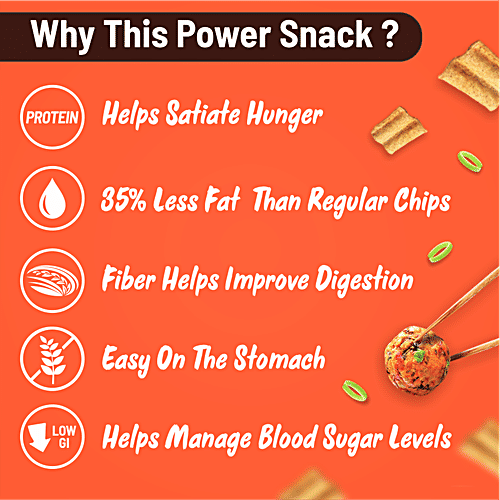 RiteBite Max Protein Chinese Manchurian 20g Protein Chips, 120 g