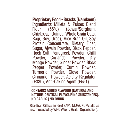 RiteBite Max Protein Chips Desi Masala - 7 Grains Healthy Snacks, 60 g  