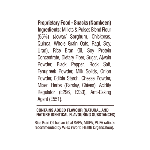 RiteBite Max Protein Cream & Onion 20g Protein Chips, 120 g Gluten Free