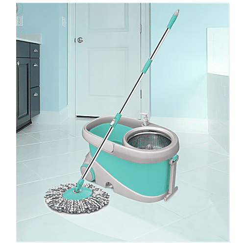 Buy Milton Spotzero Prime Spin Mop Bucket With Stainless Steel