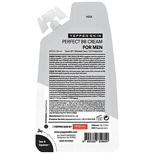 Dermal Yeppen Perfect BB Cream - For Men, 10 g  