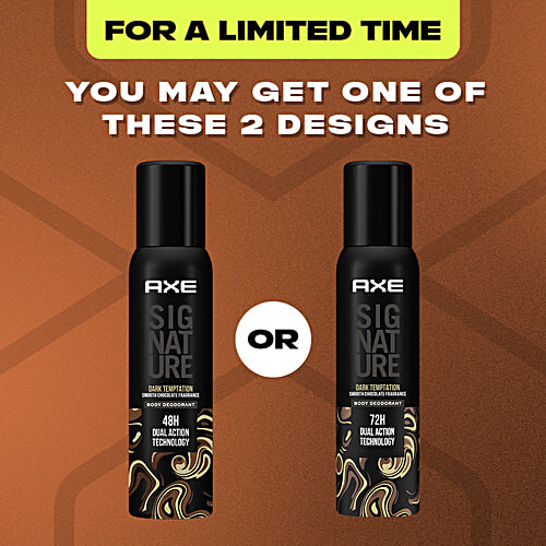 Axe Signature - Dark Temptation, Long Lasting, No Gas Deodorant Body Spray, Perfume For Men, 154 ml  Long Lasting
