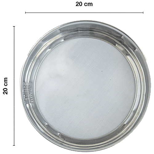 Elephant  Stainless Steel Atta & Maida Strainer/Channi - 20 cm, 1 pc  Dishwasher Safe