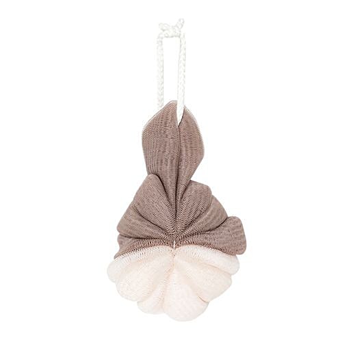 bb home Body Bath Loofah Scrubber- Dual Side, Hangable, Brown, 1 pc  