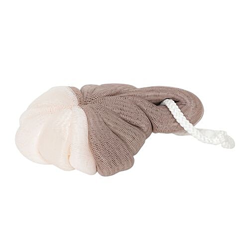 bb home Body Bath Loofah Scrubber- Dual Side, Hangable, Brown, 1 pc  