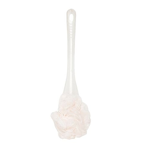 bb home Body Bath Loofah Scrubber - With Handle, Cream, 1 pc