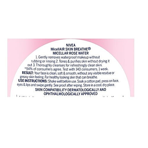 Nivea Micellair Skin Breath - Micellar Rose Water, 400 ml  