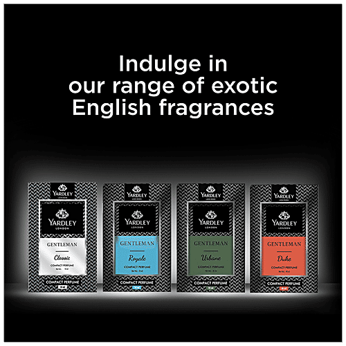 Yardley London Compact Perfume Tripack - Gentleman Royale + Gentelman Urbane + Gentleman Duke  Pack of 3, 18 ml Pack of 3 