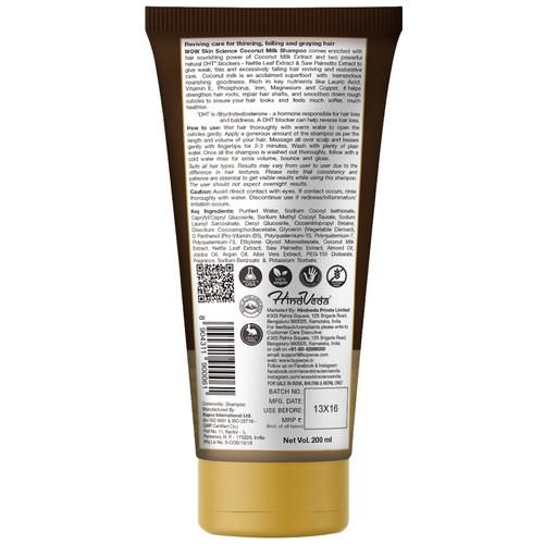 Buy Wow Skin Science Hair Shampoo - Coconut Milk Online at Best Price of Rs  249 - bigbasket