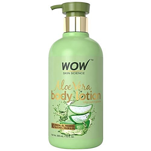 Buy Wow Skin Science Aloe Vera Body Lotion Ultra Light Hydration