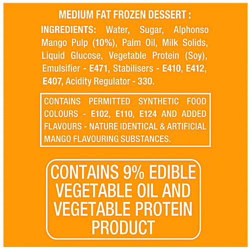 kwality walls Frozen Dessert - Creme Delights Mango, 700 ml  