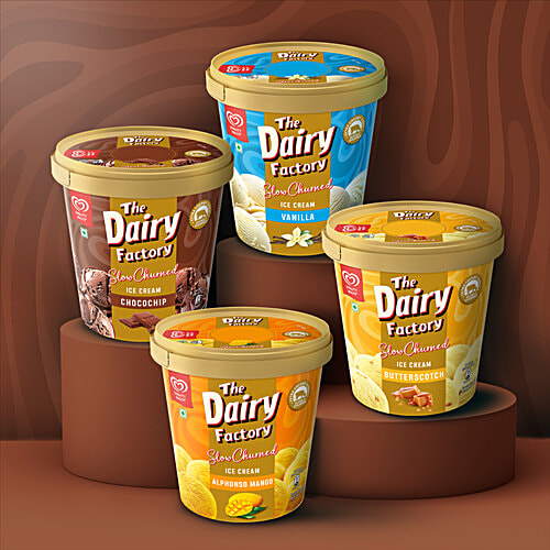 Kwality Wall's The Dairy Factory Chocochip Ice Cream, 700 ml  