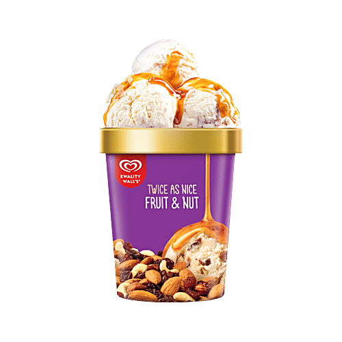 Kwality Wall's Frozen Dessert - Fruit & Nut, 700 ml  