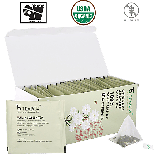 Buy Teabox Jasmine Green Tea Calmness Inducing, 0 Bitterness