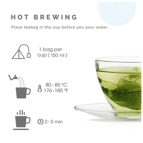 Teabox Mint Green Tea - Whole Leaf & Natural Flavours Blend, Refreshing, Antioxidants Rich, 54 g (25+2 Free Pyramid Bags x 2 g each) 