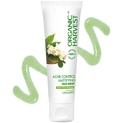 Organic Harvest Oil Control Face Wash - Sulphate Free, 100 g  