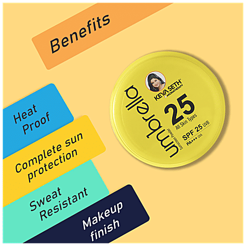 Keya Seth Aromatherapy Umbrella Sunscreen Powder - SPF 25, PA+++ UV Protection, Sweat Resistant, 50 g  