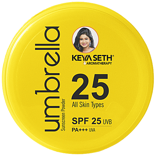 Keya Seth Aromatherapy Umbrella Sunscreen Powder - SPF 25, PA+++ UV Protection, Sweat Resistant, 50 g  