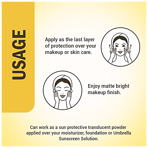 Keya Seth Aromatherapy Umbrella Sunscreen Powder - SPF 50, PA+++ UV Protection, Sweat Resistant, 50 g  