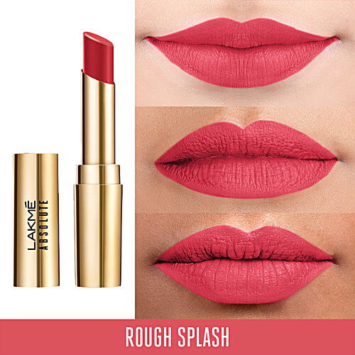 Lakme Absolute Matte Ultimate Lip Color With Argan Oil - Rouge Splash, 3.4 g Rouge Splash 