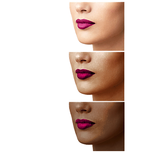 Lakme Absolute Matte Ultimate Lip Color with Argan Oil - Delicious Plum, 3.4 g Delicious Plum 