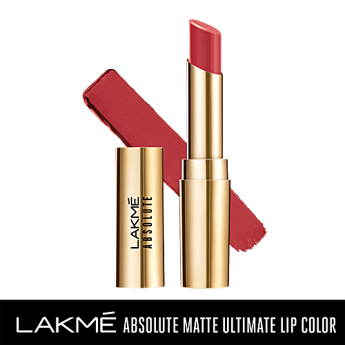 Lakme Absolute Matte Ultimate Lip Color With Argan Oil - Royal Rust, 3.4 g Royal Rust 
