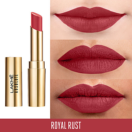 Lakme Absolute Matte Ultimate Lip Color With Argan Oil - Royal Rust, 3.4 g Royal Rust 