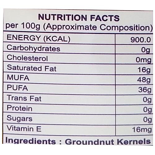 Bhuvanaeswari Groundnut Oil, 500 ml Pet Bottle 
