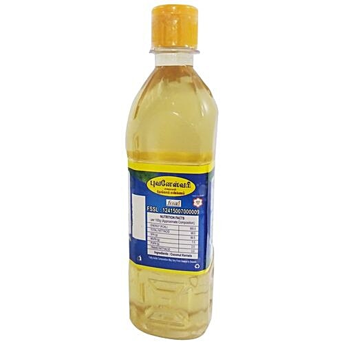 Bhuvanaeswari Coconut Oil, 500 ml Pet Bottle 