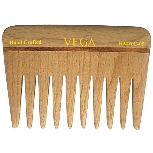 Buy Vega HMWC05 Wide Tooth Wooden Comb Colour May Vary Online at