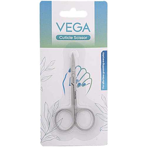Vega Cuticle Scissor - CS-01, Colour May Vary, 1 pc