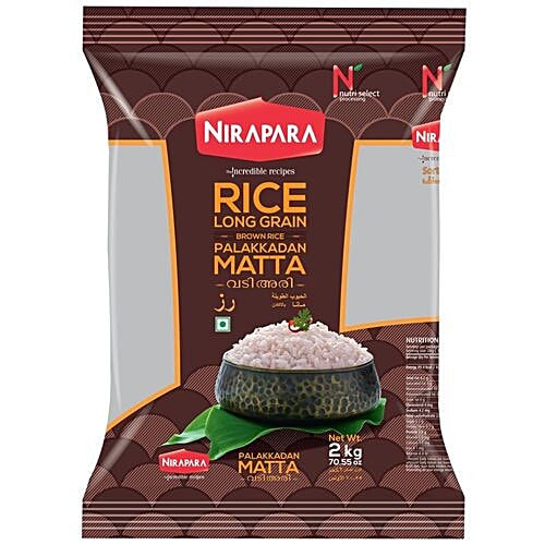 Nirapara Palakkadan Matta Rice, 2 kg  