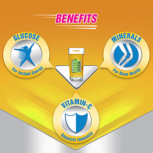 Glucon-D Instant Energy Nutrition Drink - Mango Blast, 1 kg Refill Pack Contains Vitamin C