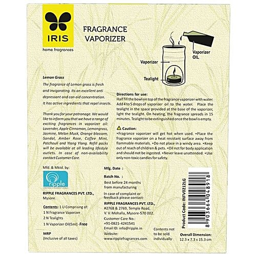 Buy IRIS Fragrance Vaporizer Lemon Grass Online at Best Price of Rs