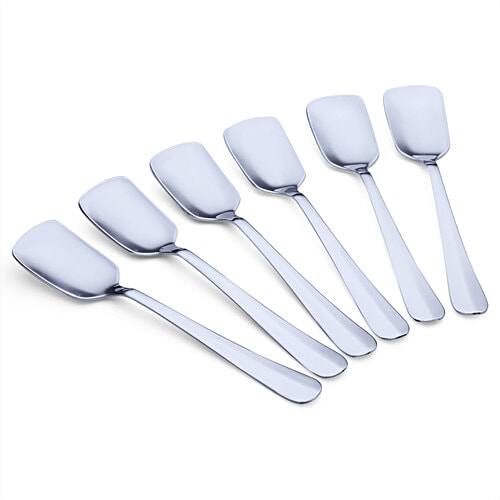 Anjali Stainless Steel Ice Cream Spoon - Wednesde, 6 pcs Dishwasher Safe