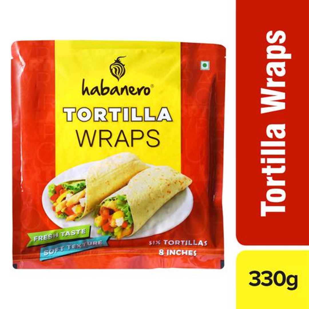Habanero Tortilla Wrap - For Rolls, Wraps & Tacos, 6 pcs 330 g
