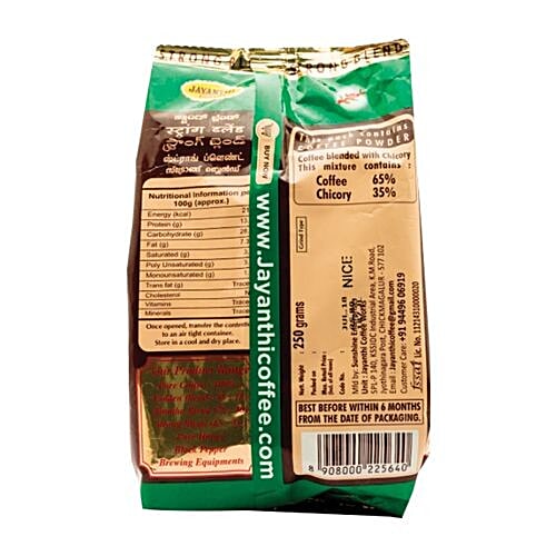 Jayanthi Coffee Strong Blend Coffee Powder, 250 g Pouch