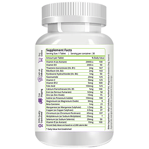 Buy Natures Velvet Multi Vitamins, Minerals & Antioxidants Tablets