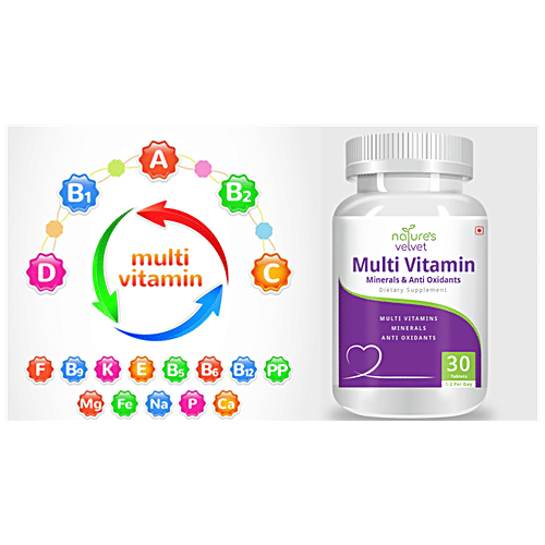 Buy Natures Velvet Multi Vitamins, Minerals & Antioxidants Tablets