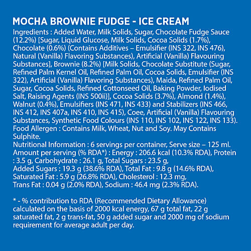 Buy Havmor Ice Cream Mocha Brownie Fudge Online at Best Price of Rs