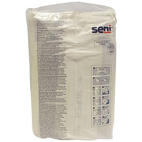 Seni Super Seni Plus Breathable Adult Diapers - Small, 30 pcs Pouch 