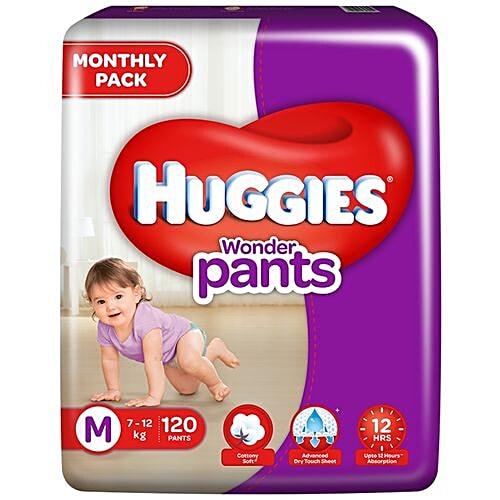 Huggies Wonder Pants Medium - 120 Diapers, 120 pcs  