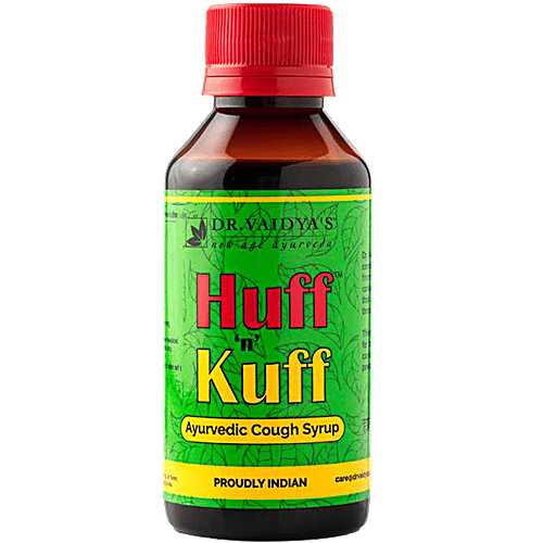 Dr. Vaidya's Huff N Kuff Syrup, 100 ml (Pack of 2) 