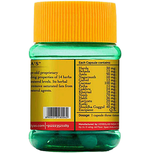 Dr. Vaidya's Lipo Herb Capsules - Fat Fighter, 30 pcs (Pack of 2) 