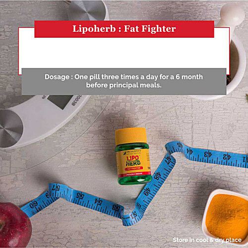 Dr. Vaidya's Lipo Herb Capsules - Fat Fighter, 30 pcs (Pack of 2) 