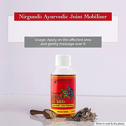 Dr. Vaidya's Nirgundi Oil - Joint Guard, 100 ml Pack of 2 