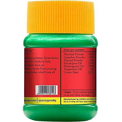 Dr. Vaidya's Rumox Pain Balm, 50 g Pack of 2 